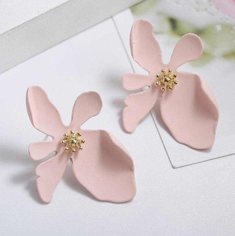 Eugenia Elegant Flower Stud Earrings